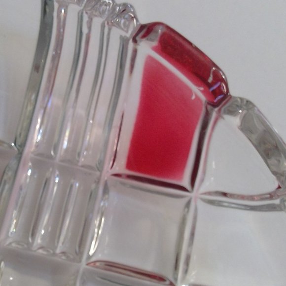 Walther Glas Red + Green Plaid Crystal Plate - Picture 3 of 16